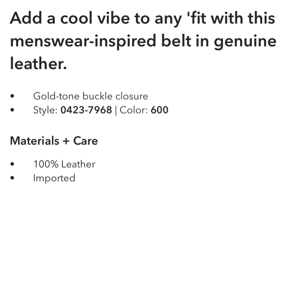 American Eagle 🦅 Skinny Leather Belt - Picture 4 of 10